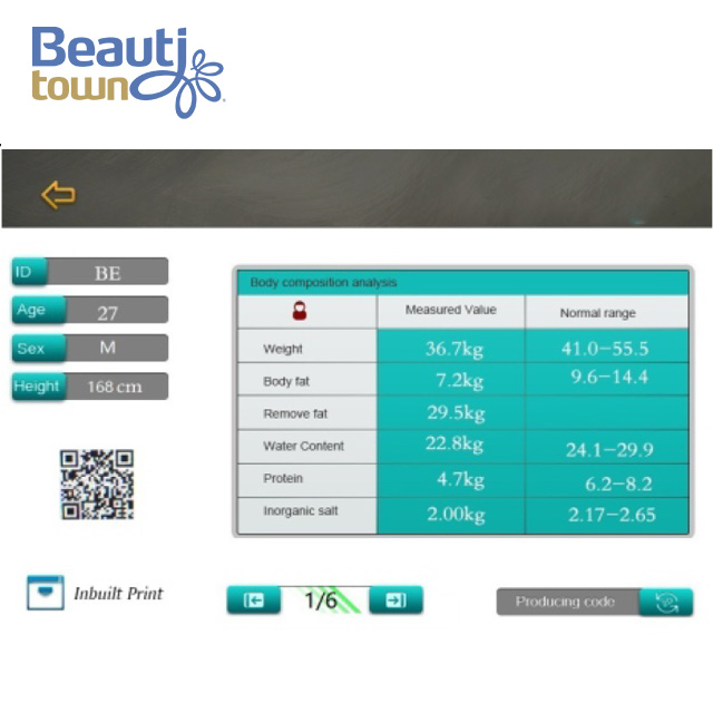 best body analyzer scale ce certification detect toally 25 values